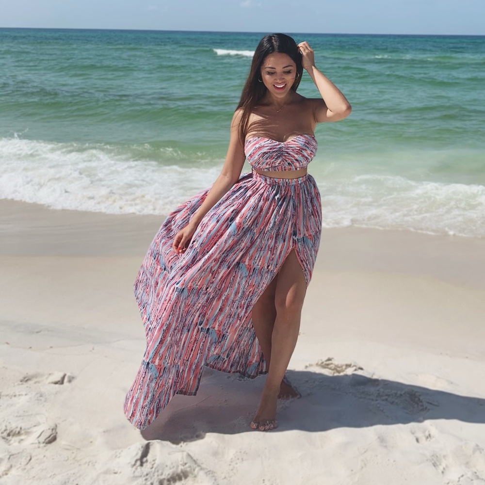 Two piece set (bandeau + skirt)